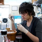 <span class="qrinews-figure-title">2011年10月18日 学部4年の小西さん</span>　水耕栽培を利用して植物C/Nバランスに関する因子の研究を行っています。（撮影場所：<a href="http://plant.biology.kyushu-u.ac.jp/" target="_blank">植物生理学研究室</a>）